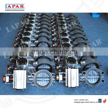 LAPAR Pneumatic Plastic Butterfly Valve