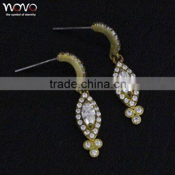 Fashion brass earring wholesale