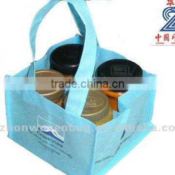 2014 China manufacture non woven 4 drink bottles carry bag(HL-6018)