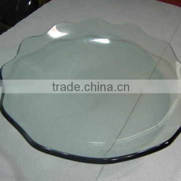 Hot bending glass fruit bowl