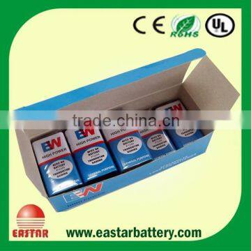 Environment Friendly Zinc Carbon 6F22 9V Battery