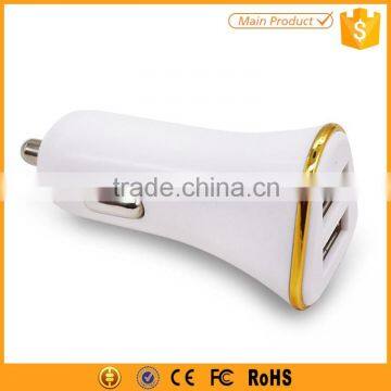 New Product Mini Car Charger Dual Port Mini USB Car Charger