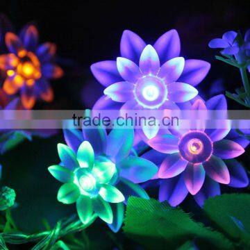 LED Christmas decorative lotus string lights