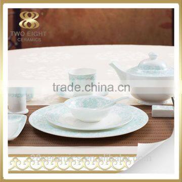 Wholesale luxury fine bone china dinner, china dinner ware, luxury dinner set