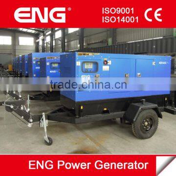 Mobile trailer genset , 200KW portable generator power plant