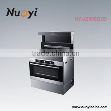 Three-in-one 5 Burner Gas Cooker With Oven and thin rang hood