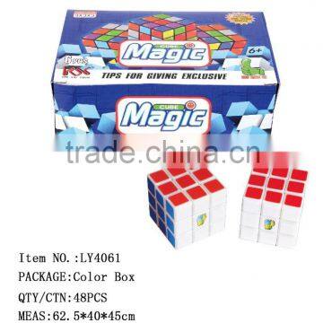 Intelligent widsom playing toys for kids plastic magic game cube