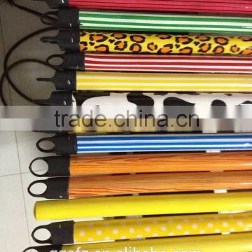 Wooden Pole with Flower Designs PVC Coated