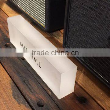 Plexiglass Logo Block, Lucite Block Printing Logo