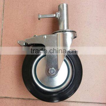Rubber Scaffolding With Brake Adjustble Caster Wheel photo-4