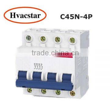 4P of C45N mini circuit breaker