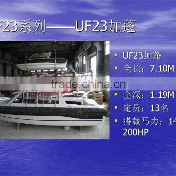 UF23 fiberglass have shed boat use outboard or inboard engine