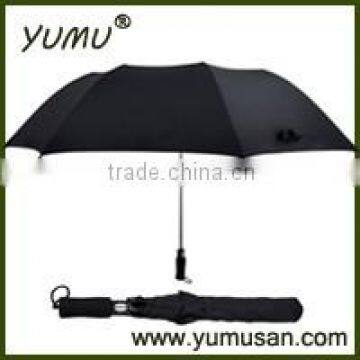 28" Auto Open 2 Fold Golf Umbrella for Rain and Sun