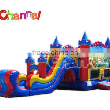 Customized knight theme design inflatable combo boucy castle