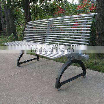 Powder coated cast iron bench metal park bank