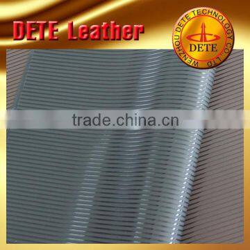 stripe PU leather PU synthetic leather/Upper pu leather/artificial leather