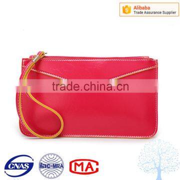 Wholesale lady envelope clutch handbag with different color customized