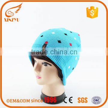 Pattern warmth custom winter hat knitted blank beanies knit santa hat                        
                                                                                Supplier's Choice