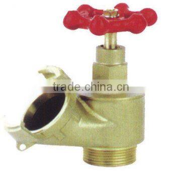 Oblique fire landing valve