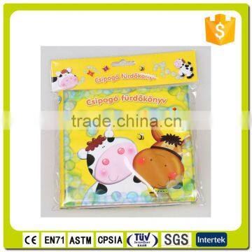 Eco-friendly Waterproof Safe Promotional Plastic Baby Soft Bath Book With Cheap Price