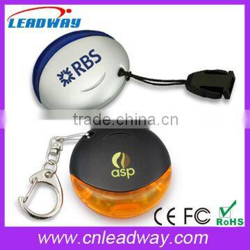 Circular shaped usb flash drive with keychain or keyring 128MB-128GB
