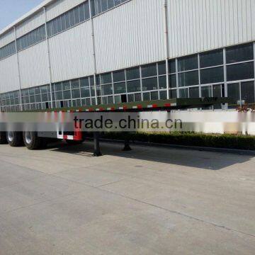 20",40" container transportatin Tri-axle Flatbed Semi-trailer 40T