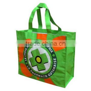 2016 hot sale recyclable bopp laminated tote pp woven shopping bag,pp woven shoppin gbag.