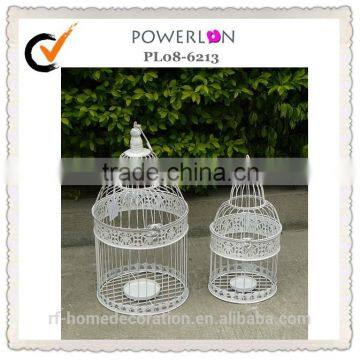 2/s Bird cage shape candle holder