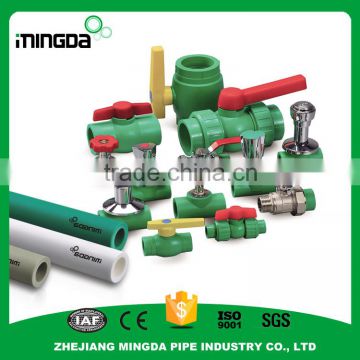 MD 1/2 ,3/4 ,1 inch cheap plastic ppr brass ball valve for hot and cold water brass ppr stop gate valve pvc valve factory