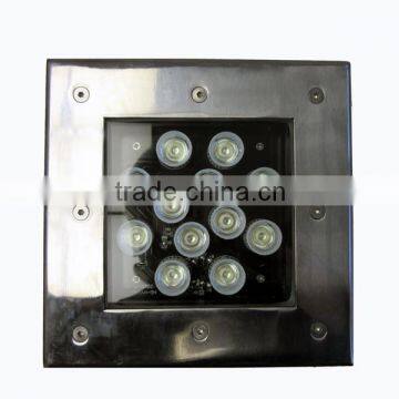 12W RGB Square Outdoor LED Underground Light Remote Control photo-2