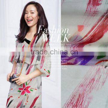 printed silk organza fabric roll