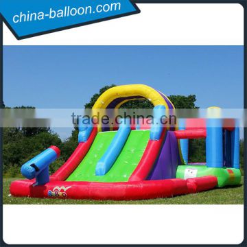 funny inflatable bouncer castle with pool,giant inflatable water park with water gun                        
                                                                                Supplier's Choice