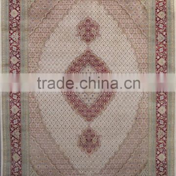 antique hand knotted silk carpet old persian design silk carpet for collection qom design antique silk rugs