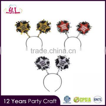 New Year Party Headwear Hair Head Boppers Headband