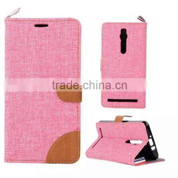 Retro Vintage Jeans PU Leather Flip Wallet Case Cover For Alcatel One Touch pop c9 7047d