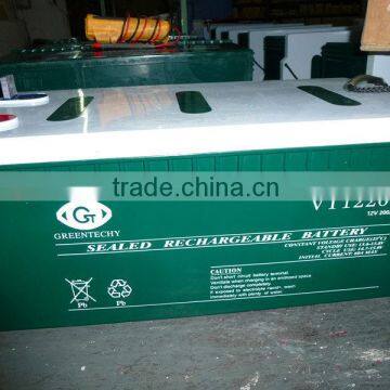 12V200AH Sealed Lead Acid Battery, Solar Battery