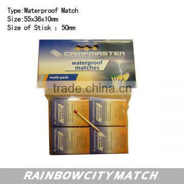 Waterproof safety match