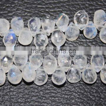 Rainbow Moonstone Faceted Pears