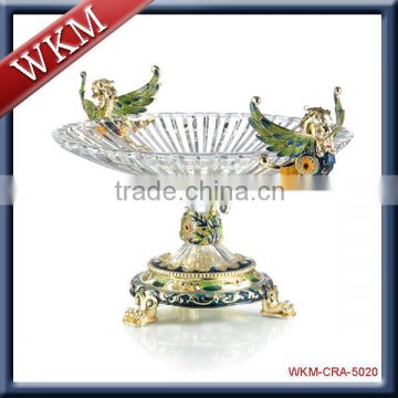 2016 new design crystal fruit plate