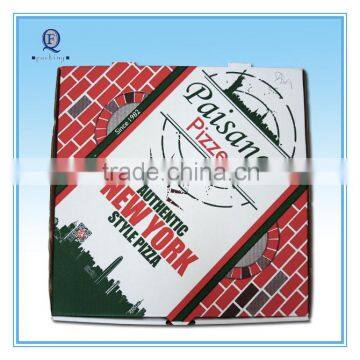 Decorative Rectangular Pizza Packaging Box