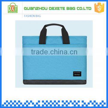 Top multifunction blue polyester waterproof laptop bag