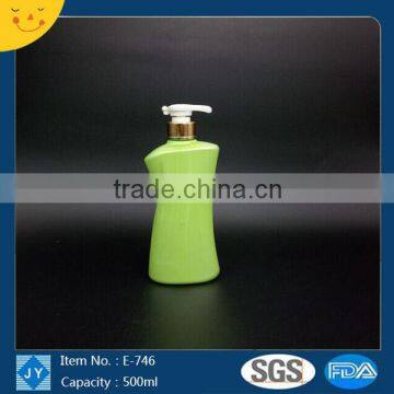 500ml pet custom color plastic bottles for lotion shampoo hair conditioner