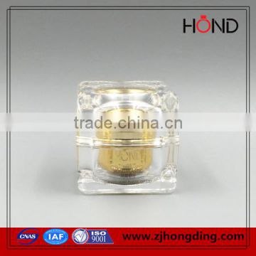 wholesale acrylic jar gold 30ml 50ml jar/skin care packaging/discount plastic jars