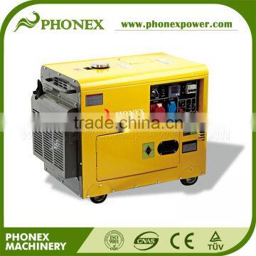 Phonex Diesel Generator 380V 5KVA/6KVA/7KVA Silent Diesel Generator Three Phase