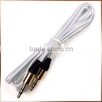 120cm Male To Male Shoelace Flat Braided 3.5mm Audio Cable photo-4
