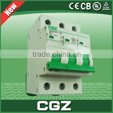 Mccb gz47-63 circuit breaker 1/3P durable