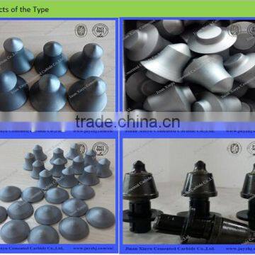 China manufacture produce Tungsten carbide Cap Tips, road mining button