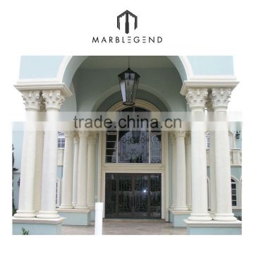 Private Residence pillar design Natural Stone Marble Column For sale