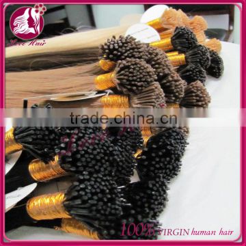 raw human hair Italian Hair Extension I-tip hair