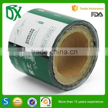 Gravure printing customized automatic candy snack bar packaging in roll film